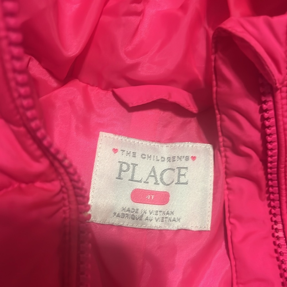 Pink puffer jacket - Picture 2 of 5